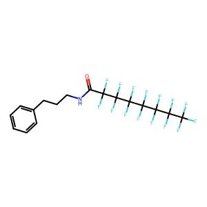 N-(3-Phenyl-propyl)-pentadecafluoro-octanamide structure