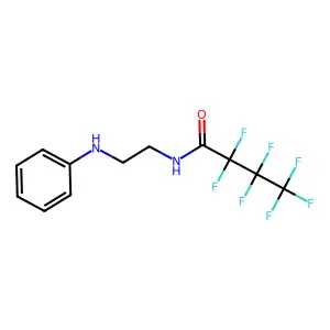 N-(2-Phenylamino-ethyl)-heptafluoro-butanamide structure