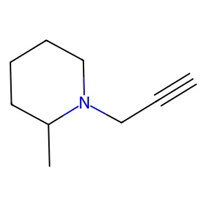 2-Methyl-1-(2-propynyl)piperidine structure