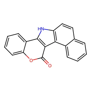 Benzo(e)(1)benzopyrano(4,3-b)indol-6(13H)-one structure