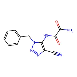 N'-(3-benzyl-5-cyanotriazol-4-yl)oxamide structure