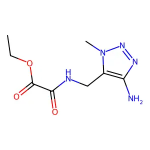Ethyl {[(4-amino-1-methyl-1H-1,2,3-triazol-5-yl)methyl]amino}(oxo)acetate structure