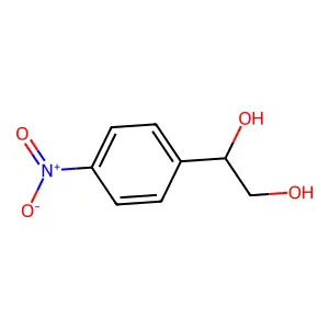 (1R)-1-(4-nitrophenyl)ethane-1,2-diol structure