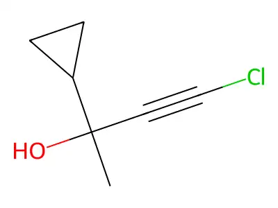 4-Chloro-2-cyclopropylbut-3-yn-2-ol structure