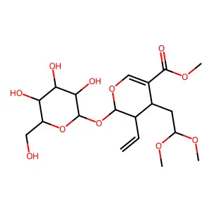 Secologanin dimethyl acetal structure