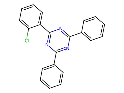 2-(2-Chlorophenyl)-4,6-diphenyl-1,3,5-triazine structure