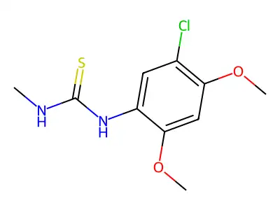 1-(5-Chloro-2,4-dimethoxyphenyl)-3-methyl-2-thiourea structure