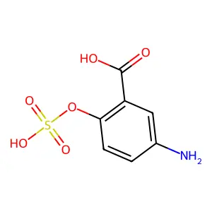 5-氨基-2-(磺酰氧基)苯甲酸 structure