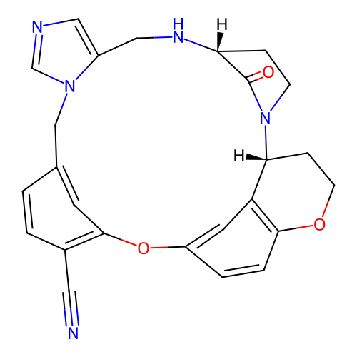 Macrocyclic 3-Aminopyrrolidinone analog 85 structure