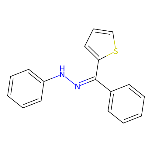 N-[(Z)-[phenyl(thiophen-2-yl)methylidene]amino]aniline structure