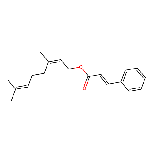 3,7-Dimethylocta-2,6-dien-1-yl 3-phenylprop-2-enoate structure