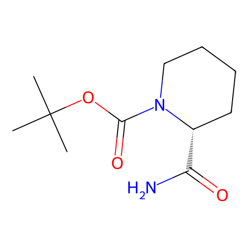 (R)-1-N-Boc-Pipecolamide structure