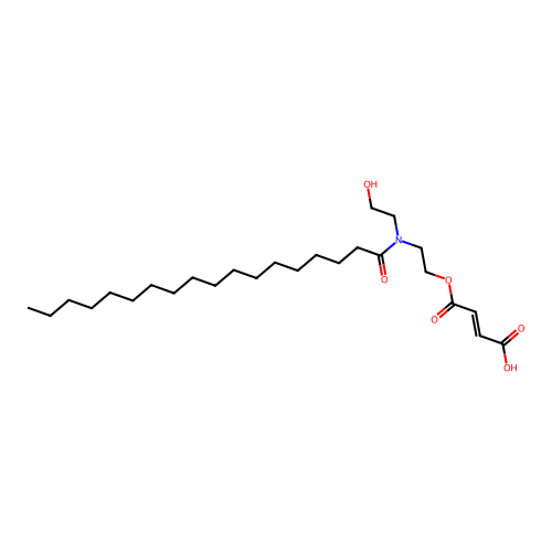 2-[(2-hydroxyethyl)(1-oxooctadecyl)amino]ethyl]maleic acid structure