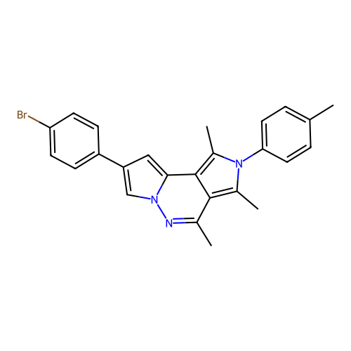 C25H22BrN3 structure