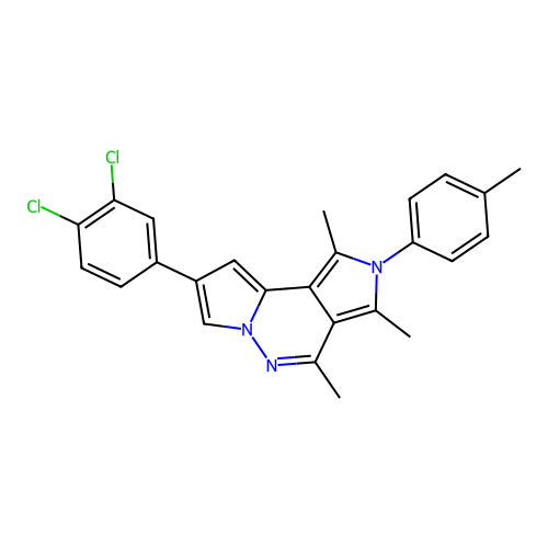 11-(3,4-DICHLOROPHENYL)-3,5,7-TRIMETHYL-4-(4-METHYLPHENYL)-4,8,9-TRIAZATRICYCLO[7.3.0.0(2),?]DODECA-1(12),2,5,7,10-PENTAENE structure