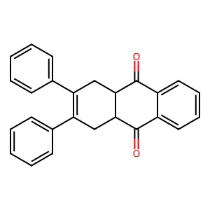 2,3-Diphenyl-1,4,4a,9a-tetrahydroanthracene-9,10-dione structure