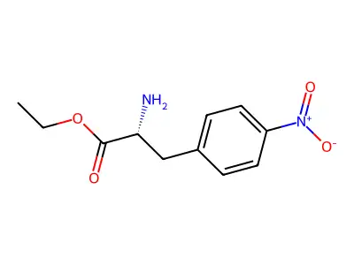 Ethyl 2-amino-3-(4-nitrophenyl)propanoate structure