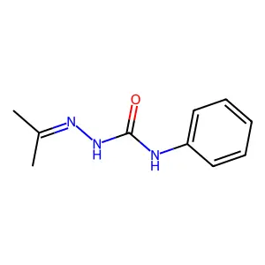 N-phenyl-2-(propan-2-ylidene)hydrazinecarboxamide structure