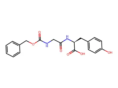 Carbobenzyloxyglycyl-L-tyrosine structure