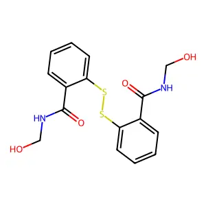 2,2'-二硫代双[N-(羟甲基)苯甲酰胺] structure
