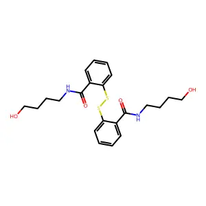 2,2'-Dithiobis(N-butylhydroxybenzamide) structure