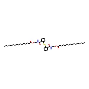 2,2'-Dithiobis(N-(2-(palmitoyloxy)ethyl)benzamide) structure
