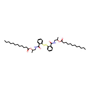 2,2'-Dithiobis(N-(2-(lauroxyloxy)propyl)benzamide) structure