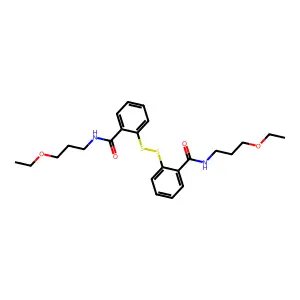 Benzamide, 2,2'-dithiobis(5-chloro-N-(2-ethoxypropyl)- structure