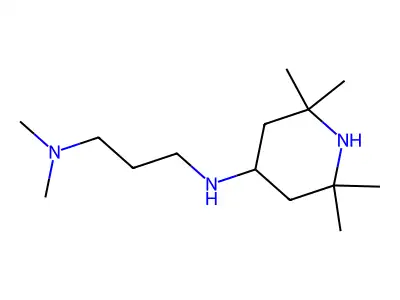 N,N-dimethyl-N'-(2,2,6,6-tetramethylpiperidin-4-yl)propane-1,3-diamine structure