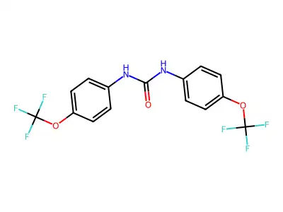 1,3-Bis[4-(trifluoromethoxy)phenyl]urea structure