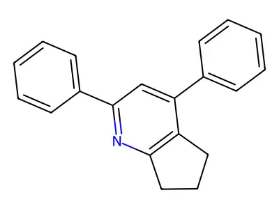 2,4-diphenyl-6,7-dihydro-5H-cyclopenta[b]pyridine structure
