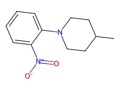 4-Methyl-1-(2-nitrophenyl)piperidine structure
