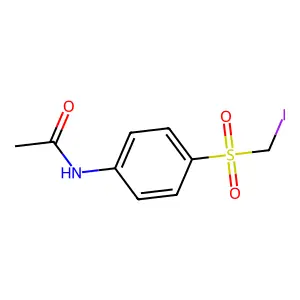 N-[对-(碘甲基磺酰基)苯基]乙酰胺 structure