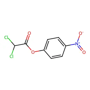 Dichloroacetic acid, 4-nitrophenyl ester structure