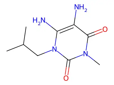 4,5-Diamino-3-isobutyl-1-methylpyrimidine-2,6-dione structure