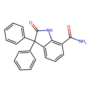 1H-Indole-7-carboxamide, 2,3-dihydro-2-oxo-3,3-diphenyl- structure