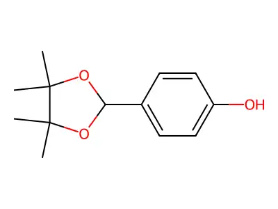 4-(4,4,5,5-Tetramethyl-1,3-dioxolan-2-yl)phenol structure