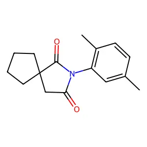 8-(2,5-Dimethylphenyl)-8-azaspiro[4.4]nonane-7,9-dione structure
