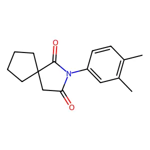 8-(3,4-Dimethylphenyl)-8-azaspiro[4.4]nonane-7,9-dione structure