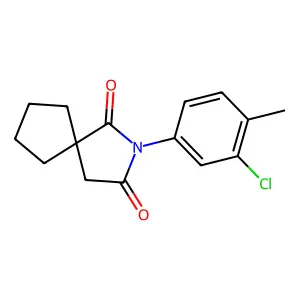 2-(3-Chloro-4-methylphenyl)-2-azaspiro[4.4]nonane-1,3-dione structure
