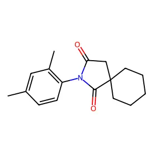 2-(2,4-Dimethylphenyl)-2-azaspiro[4.5]decane-1,3-dione structure