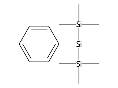 Trisilane, 1,1,1,2,3,3,3-heptamethyl-2-phenyl- structure