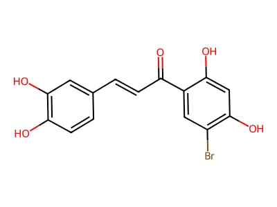 1-(5-Bromo-2,4-dihydroxyphenyl)-3-(3,4-dihydroxyphenyl)prop-2-en-1-one structure