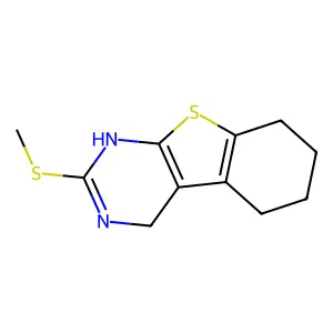 2-(Methylthio)-3,4,5,6,7,8-hexahydro(1)benzothieno(2,3-d)pyrimidine structure