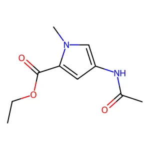 Ethyl 4-acetamido-1-methylpyrrole-2-carboxylate structure