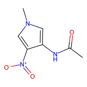 N-(1-Methyl-4-nitro-1H-pyrrol-3-yl)acetamide structure