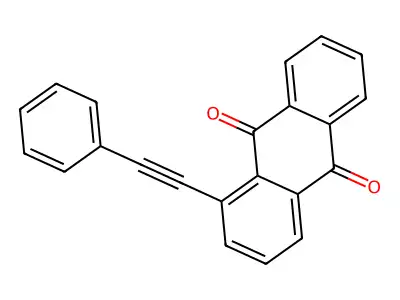 1-(2-Phenylethynyl)anthracene-9,10-dione structure