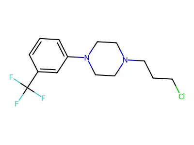 Piperazine, 1-(3-chloropropyl)-4-(3-(trifluoromethyl)phenyl)- structure