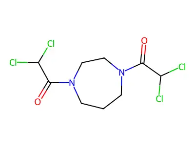 1,4-bis(dichloroacetyl)hexahydro-1H-1,4-Diazepine structure