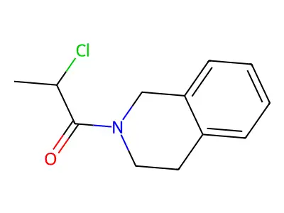 2-chloro-1-(3,4-dihydro-1H-isoquinolin-2-yl)propan-1-one structure